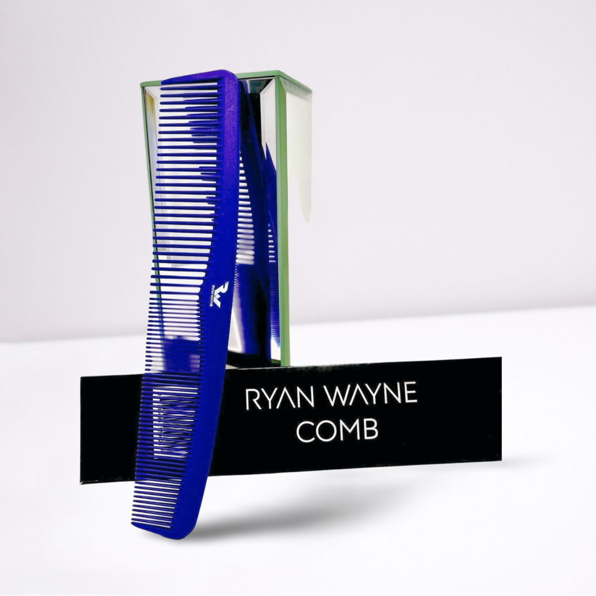 Ryan Wayne purple styling comb with retail display