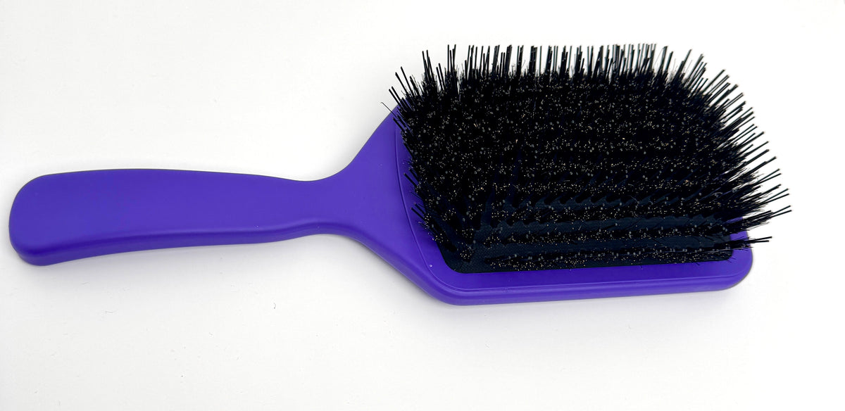 Ryan Wayne Purple Luxury Paddle Brush bristle detail