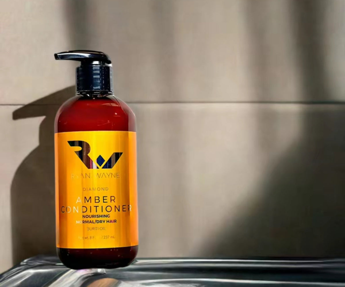 Ryan Wayne Diamond Amber Conditioner lifestyle image with original packaging