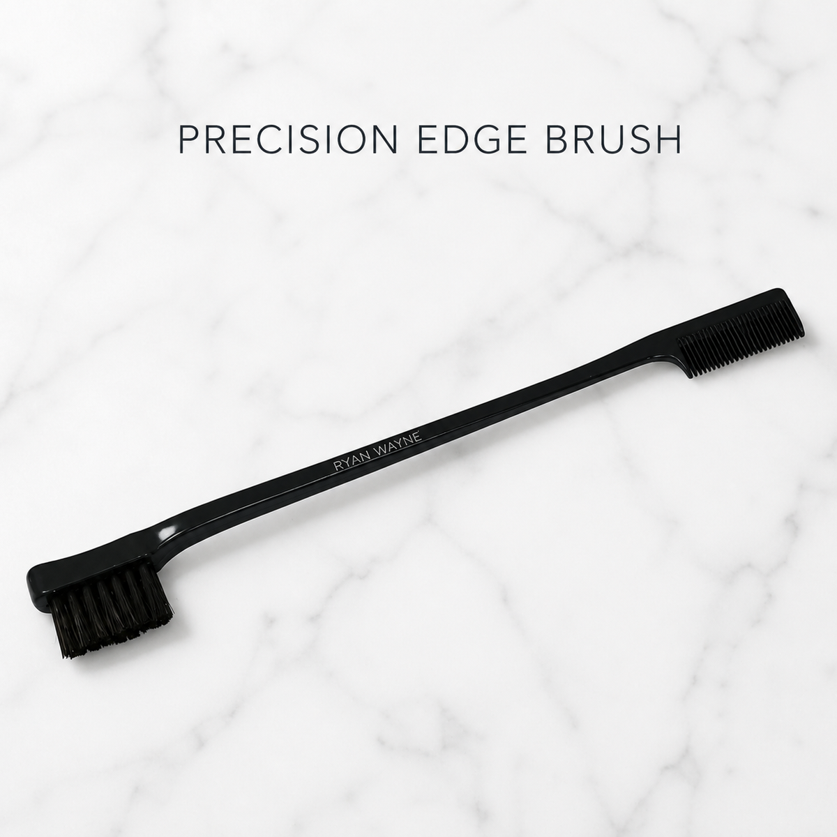Ryan Wayne Precision Edge Brush on white marble